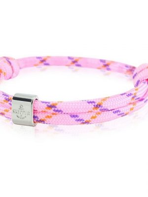 Skipper Armband "Skipper Armband Charm Knoten maritimes Armband Rosa/Violett 6781"