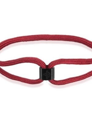 Skipper Armband "Skipper Armband Surferband Segelknoten maritimes Armband mit Logo Bordeaux 8480"