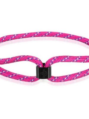 Skipper Armband "Skipper Armband Surferband Segelknoten maritimes Armband mit Logo Pink Blau 8472"