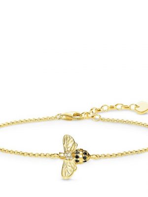 THOMAS SABO Armband "A1865-414-7 Armband Biene Gold-Ton Sterling-Silber 19 cm"