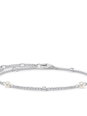 THOMAS SABO Armband "A1989-167-14 Armband Damen mit Süßwasserzuchtperlen Silber"