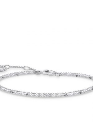 THOMAS SABO Armband "A1997-001-21 Armband Damen Doppel Silber 19 cm"