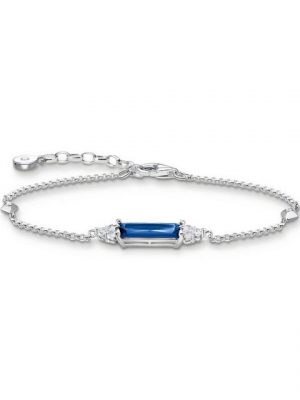 THOMAS SABO Armband "A2018-166-1 Armband Damen mit Blauem Stein Zirkonia Sterling-Silber"