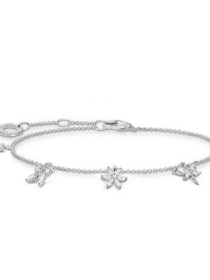 THOMAS SABO Armband "A2027-051-14 Armband Damen Schmetterling Weiße Steine Sterlingsilber"