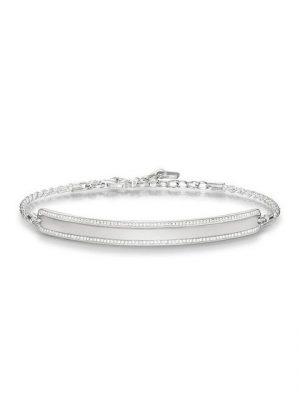 THOMAS SABO Armband "LBA0009-051-14 Armband Damen Love Bridge Pavé Silber 19,5 cm"