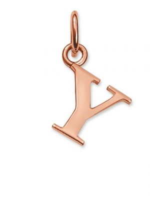 THOMAS SABO Kettenanhänger "PE612-415-12 Ketten-Anhänger Buchstabe Y Silber Rosé Vergoldet"