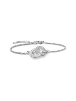 THOMAS SABO Perlenarmband "Thomas Sabo Armband A1551-051-14-L19,5V Silber Forever Together"