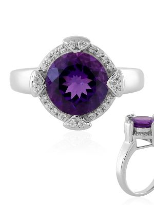 Uruguay-Amethyst-Silberring