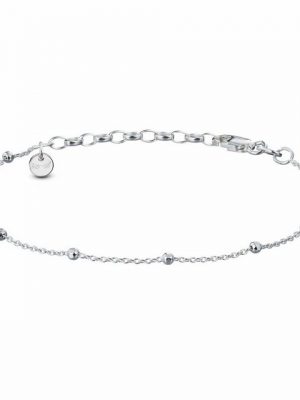 iz-el Armband "ARMBAND FACETTIERTE KÜGELCHEN ◦ silberne Armkette", 925 Sterling Silber