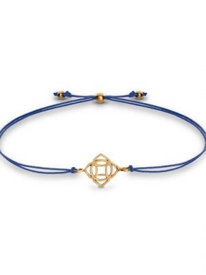 iz-el Armband "Armband Gold Chakra - HERZCHAKRA", 925 Sterling Silber