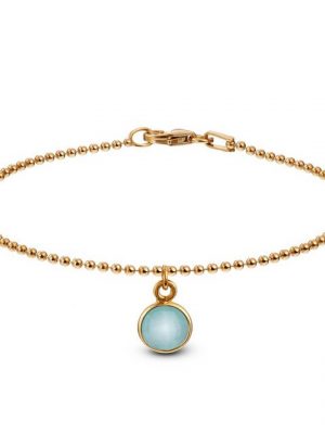 iz-el Armband "Armband Gold Chalcedon - KUGELARMBAND", 925 Sterling Silber