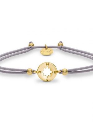 iz-el Armband "Armband Gold KOMPASS - TWIST", 925 Sterling Silber