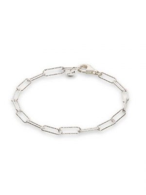 iz-el Armband "Armband Silber - Gliederarmband GLITZER", 925 Sterling Silber