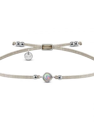 iz-el Armband "Armband Silber Opal - OPALARMBAND", 925 Sterling Silber