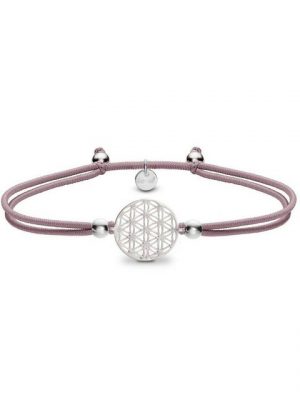 iz-el Armband "GROSSE LEBENSBLUME Altrosa Twist 925' Silber", 925 Sterling Silber