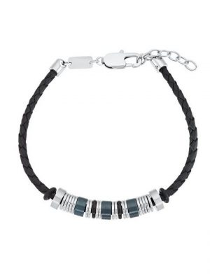 s.Oliver Perlenarmband "S.Oliver Armband schwarz 2031565 23cm"