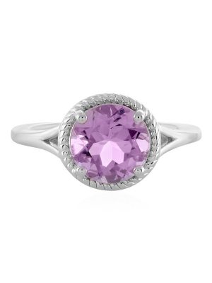 Lavendel-Amethyst-Silberring