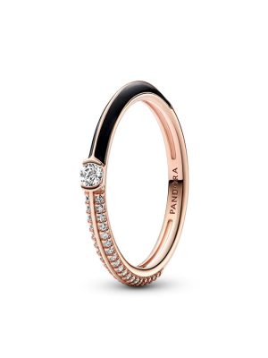 Pandora Ring - ME - 182528C01 925 Silber vergoldet, Zirkonia roségold