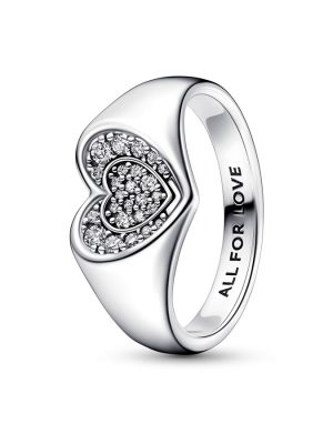 Pandora Ring - Radiant Heart - 192491C01 925 Silber, Zirkonia silber