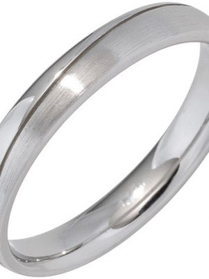 SIGO Partner Ring 925 Sterling Silber rhodiniert mattiert Silberring