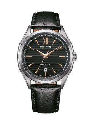 Citizen Herrenuhr Leder Eco Drive AW1750-18E