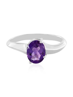 Sibirischer Amethyst-Silberring