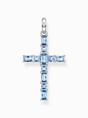 Thomas Sabo Anhänger - PE939-009-1 925 Silber, Edelstein blau