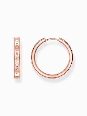 Thomas Sabo Creolen - CR715-416-14 925 Silber vergoldet, Zirkonia roségold