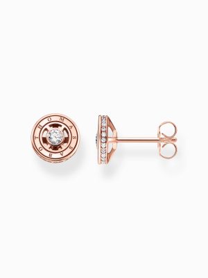 Thomas Sabo Ohrstecker - H2062-416-14 925 Silber vergoldet, Zirkonia roségold