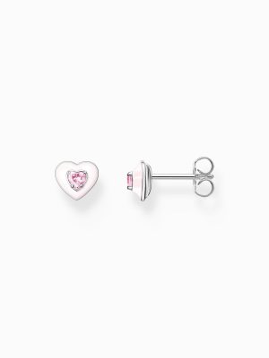 Thomas Sabo Ohrstecker - H2268-041-9 925 Silber, Zirkonia pink