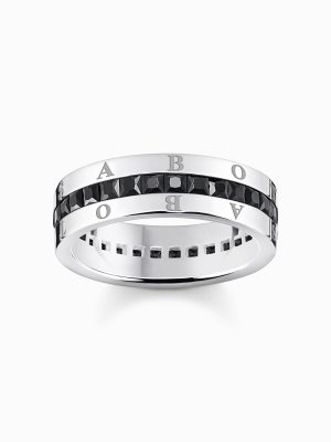 Thomas Sabo Ring - 52 925 Silber, Zirkonia schwarz