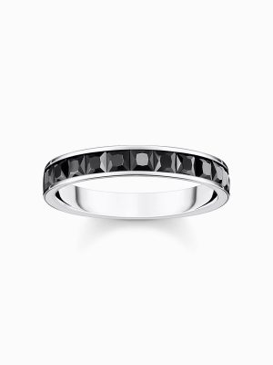 Thomas Sabo Ring - 54 925 Silber, Zirkonia schwarz