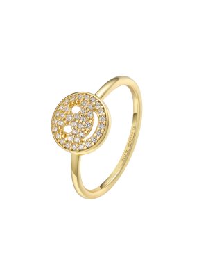 XENOX Ring - 52 925 Silber vergoldet, Zirkonia gold