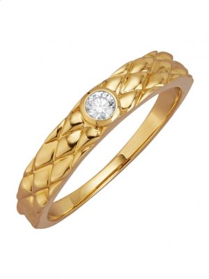 Damenring mit Brillant 0,10 ct. in Gelbgold 585 Diemer Gelbgold