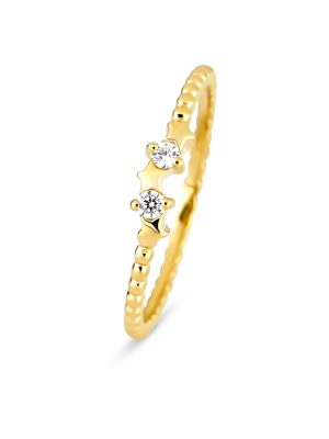 Maja Emulto Ring - 50 925 Silber vergoldet gold