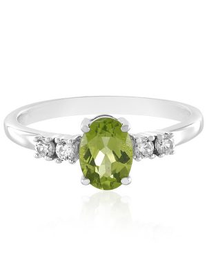 Peridot-Silberring