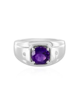 Sambia-Amethyst-Silberring