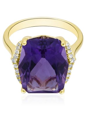 Amethyst-Goldring