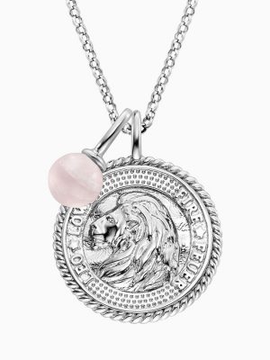 Engelsrufer Halskette - ZODIAC - ERN-LEO-RQ-ZI 925 Silber, Edelstein silber