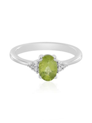 Peridot-Silberring