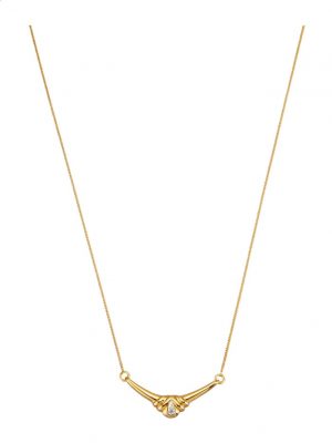 Collier mit Diamanten Gelbgoldfarben