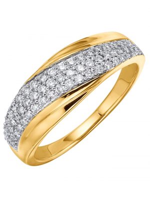 Damenring mit Brillanten in Gelbgold 585 Diemer Gelbgold