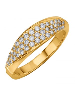 Damenring mit Brillanten zus. ca. 0,60 ct. in Gelbgold 585 Diemer Gelbgold