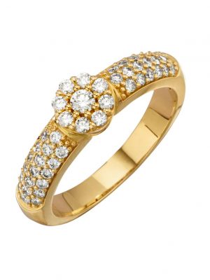 Damenring mit Brillanten zus. ca. 0,60 ct. in Gelbgold 585 Diemer Gelbgold