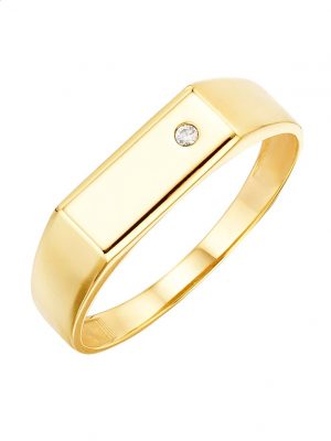 Damenring mit Diamant in Gelbgold 375 Gelbgold