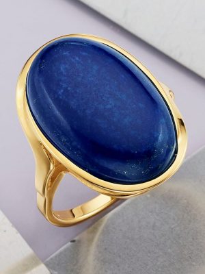 Damenring mit Lapislazuli in Gelbgold 585 Diemer Gelbgold