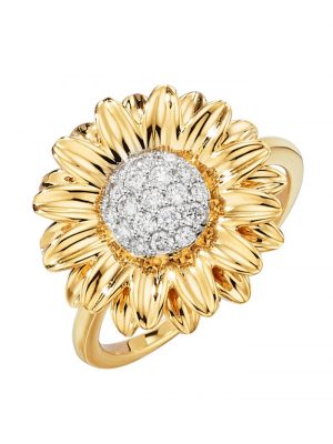 Damenring mit Brillanten 0,30 ct. in Gelbgold 585 Diemer Gelbgold