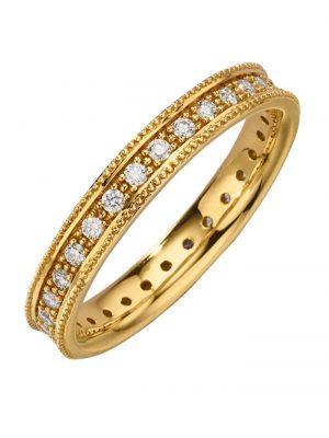 Damenring mit Brillanten 0,35 ct. in Gelbgold 585 Diemer Gelbgold