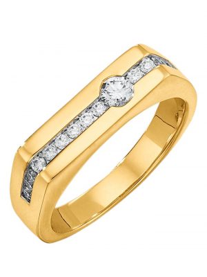 Damenring mit Brillanten in Gelbgold 585 Diemer Gelbgold