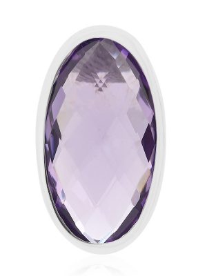 Lavendel-Amethyst-Silberanhänger (MONOSONO COLLECTION)